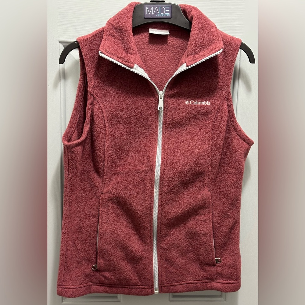Columbia Benton Springs Fleece Vest, Women’s Size X-Small, Rose color